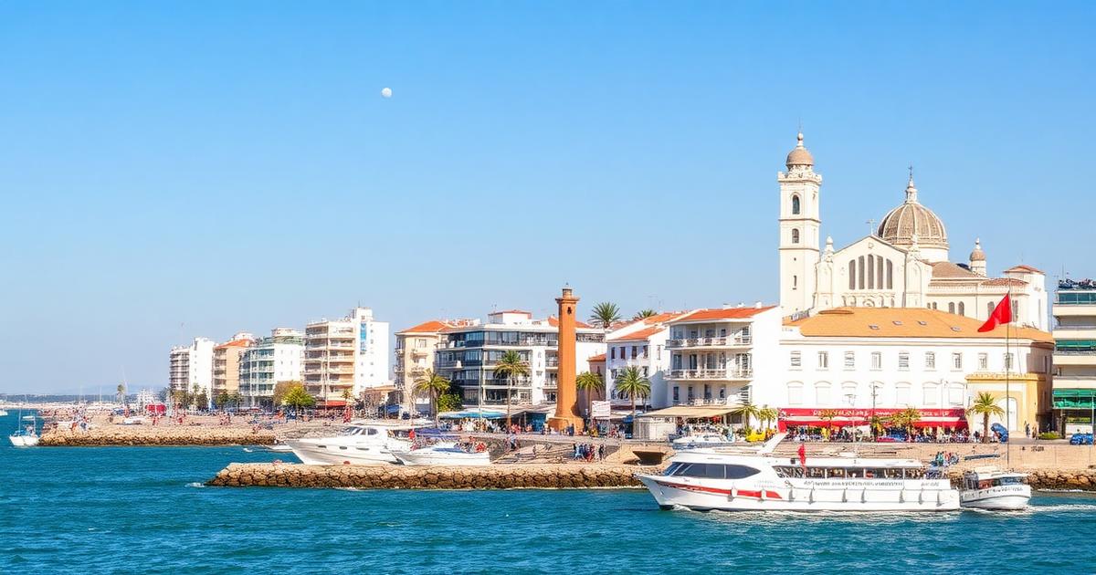 Front de mer blanc de la baie d'Alger sur la Méditerranée